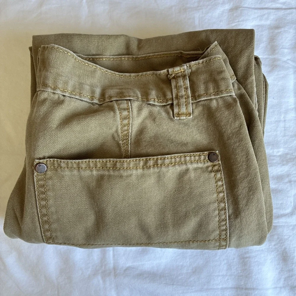 Banana Republic Carpenter Pants Mens 32x32* Double Knee Canvas Workwear Beige